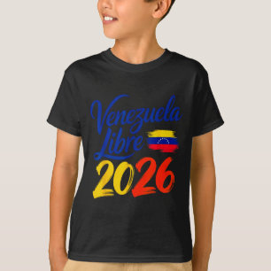 Venezuela Libre Patriottische Vrijheidsvlag Kunstw T-shirt