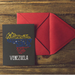 Venezuela Mandala Map Briefkaart