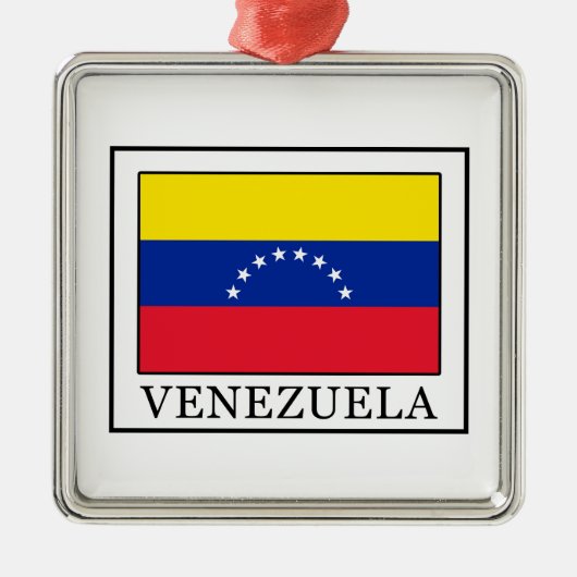 Venezuela Metalen Ornament (Voorkant)