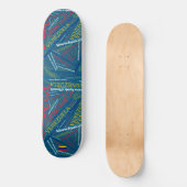 Venezuela National Pride Wordcloud Skateboard (Voorkant)