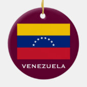 VENEZUELA* Ornement de Noël personnalisé (Dos)