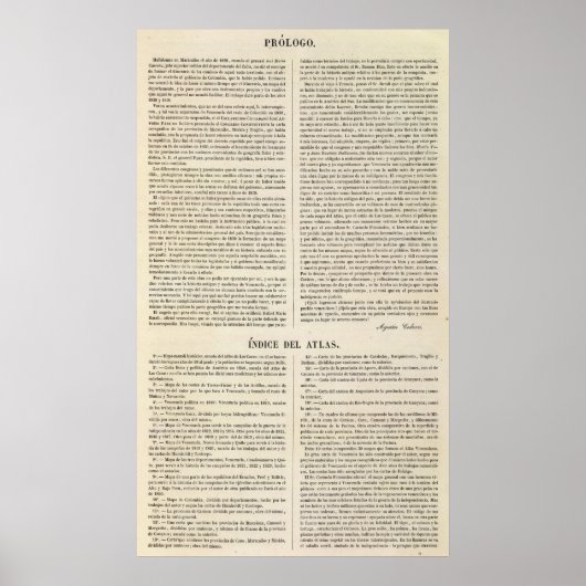 Venezuela Poster (Voorkant)