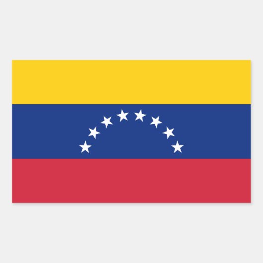 Venezuela Rechthoekige Sticker (Voorkant)