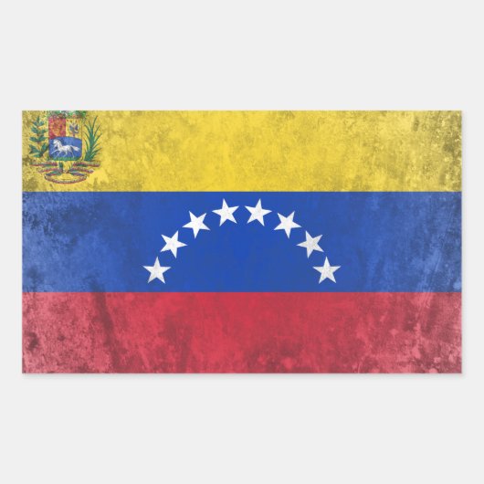 Venezuela Rechthoekige Sticker (Voorkant)