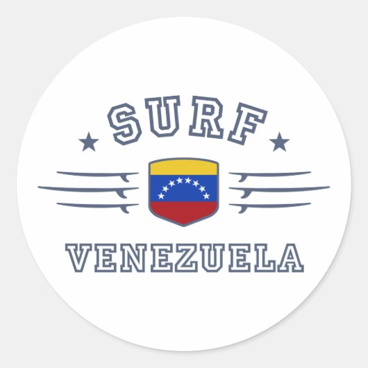 Venezuela Ronde Sticker (Voorkant)
