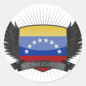 VENEZUELA RONDE STICKER (Voorkant)