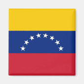 Venezuela (Venezolaans)  Vlag Magneet (Voorkant)