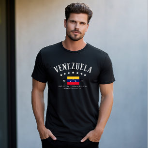 Venezuela Venezuela Vlag Lengtegraad Modern T-shirt