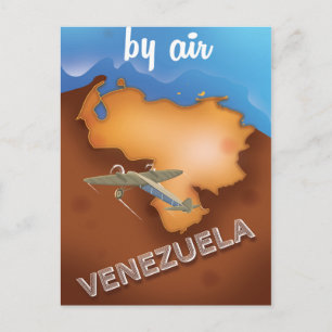 Venezuela vintage reisposter briefkaart
