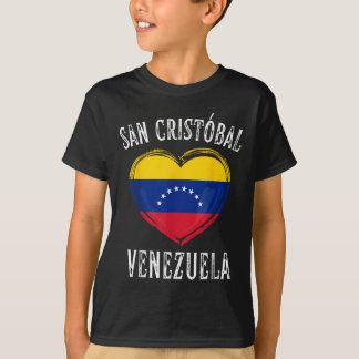 Venezuela Vlag Hart San Cristobal City T-shirt