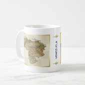 Venezuela Vlag + Kaart Mok (Voorkant links)