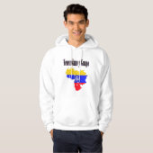 Venezuela vlag met tekst Venezolano y guapo Hoodie (Voorkant volledig)