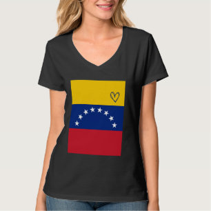 Venezuela Vlag Venezolaans Hart Trots Erfgoed Nat T-shirt