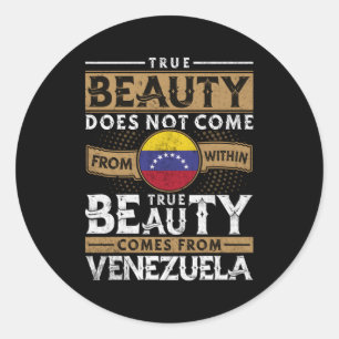Venezuela vlag voor Venezolanen Ronde Sticker