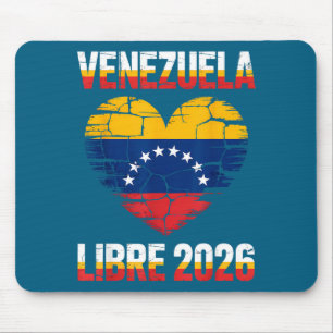 Venezuela Vrij 2026 Venezuela Hart Vlag Muismat