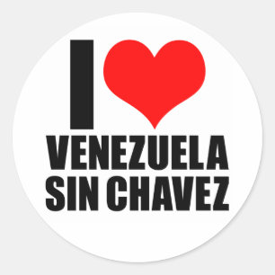 Venezuela Zonde Chaves Ronde Sticker
