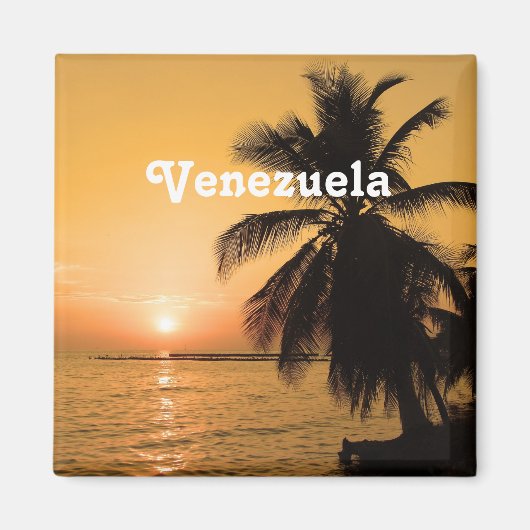 Venezuela Zonsondergang Magneet (Voorkant)