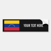 Venezuelan flag custom bumper sticker for car (Voorkant)