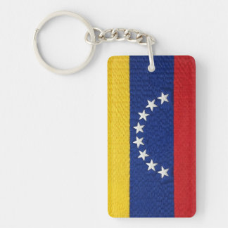 Venezuelan flag embroidery style design sleutelhanger