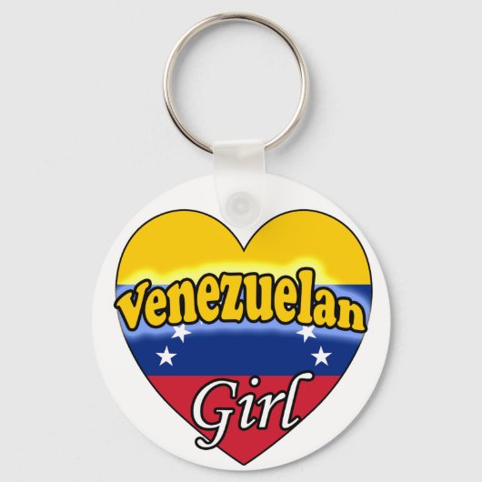 Venezuelan Girl Sleutelhanger (Voorkant)