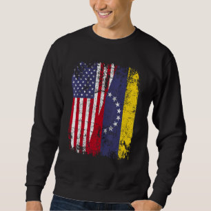 VENEZUELAN ROOTS Half-American Flag VENEZUELA Trui