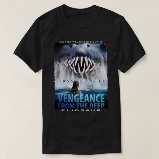 Vengeance - T-shirt noir 1 de Pliosaur (Design devant)