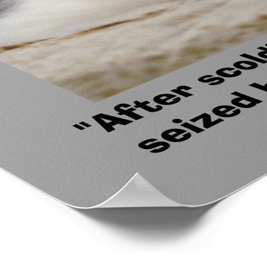 vengeful Grumpy kat met Charlotte Gray Quote Poster (Hoek)