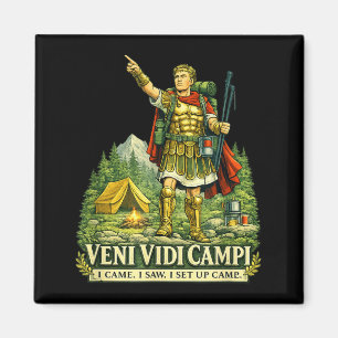 Veni Vidi Cam Grappige Camng Romeinse Soldaat Lati Magneet