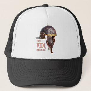 Veni, Vidi, Domum abii Romeinse helm Trucker Pet
