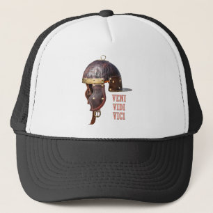 Veni, Vidi, Vici Ancient Roman helm Trucker Pet