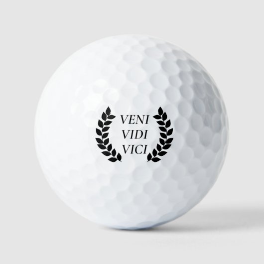 Veni Vidi Vici Golfballen (Voorkant)