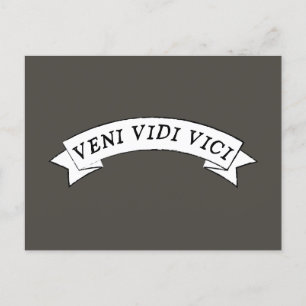 VENI VIDI VICI - Ik kwam, ik zag, ik overwon Briefkaart