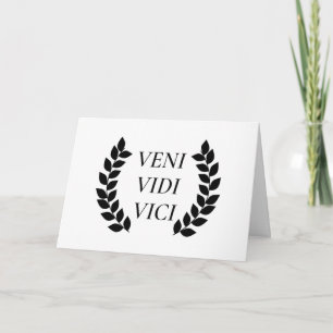 Veni Vidi Vici ik zag dat ik Kaart veroverde