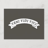 VENI VIDI VICI - Ik zag dat ik overviel Briefkaart (Voorkant)