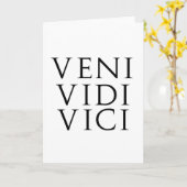 Veni Vidi Vici Kaart (Gele Bloem)