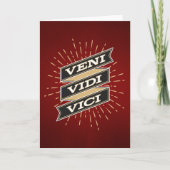 Veni Vidi Vici Red Kaart (Voorkant)
