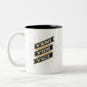 Veni Vidi Vici Tweekleurige Koffiemok (Links)