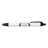 Veni Vidi Vici Zwarte Inkt Pen (Bovenkant)