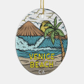 Venice Beach California Keramisch Ornament (Rechts)