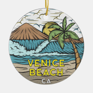 Venice Beach California Keramisch Ornament