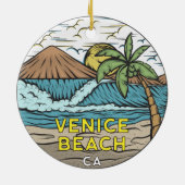 Venice Beach California Keramisch Ornament (Achterkant)