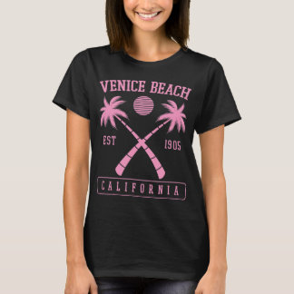 Venice Beach California, opgericht in 1905 Retro P T-shirt
