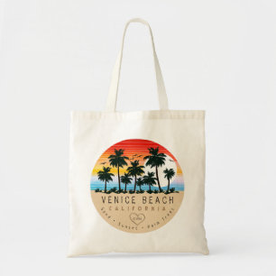 Venice Beach California Retro Palmbomen Souvenir Tote Bag