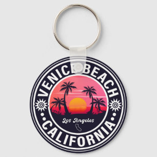 Venice Beach California Retro Sunset Souvenirs 60s Sleutelhanger