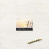 Venice Beach California Sunset Post-it Notes (Sur un bureau)