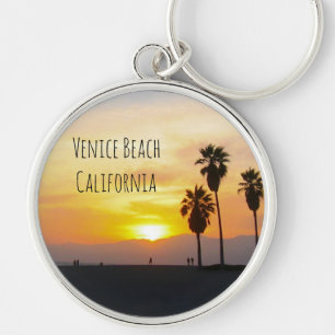 Venice Beach California Sunset Souvenir Sleutelhan Sleutelhanger