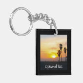 Venice Beach California Sunset Souvenir Sleutelhan Sleutelhanger (Voorkant Links)