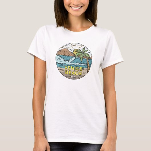 Venice Beach California  T-shirt (Voorkant)