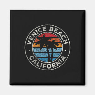 Venice Beach Californië Ca Graphic Retro 7 Magneet