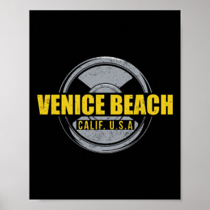 Venice Beach Californië Verenigde Staten Gym Bodyb Poster